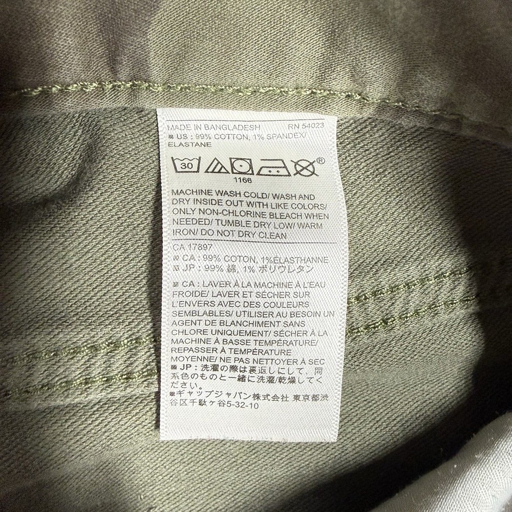 Banana Republic Travel Jean Slim Fit 32x30 Olive Camo Stretch Denim Pants Hemmed - Picture 6 of 11